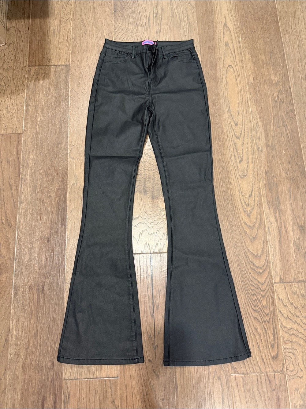 Edikted Black Boot-Cut Flare Pants